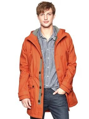 Orange Coat with Removeable vest insert